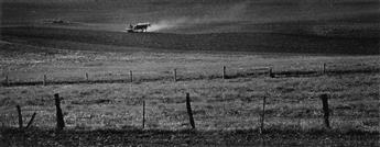 TICE, GEORGE A. (1938- ) Winter scene * Farmer plowing. Together, 2 photographs.